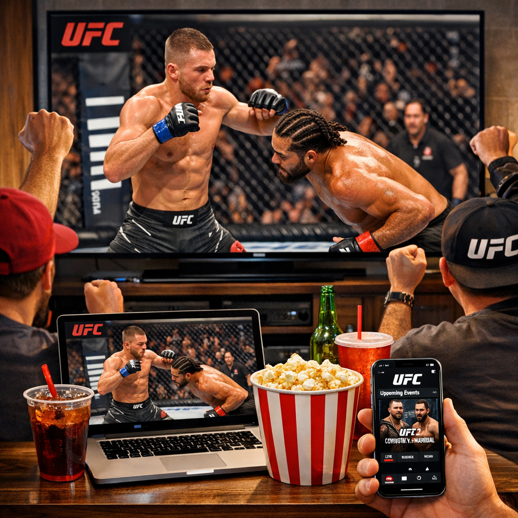 stream to watch UFC on a laptop