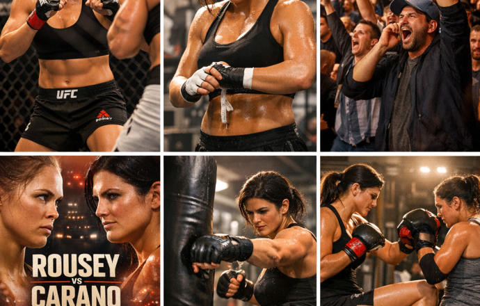 Ronda Rousey Fight Netflix - Ronda Rousey and Gina Carano in action
