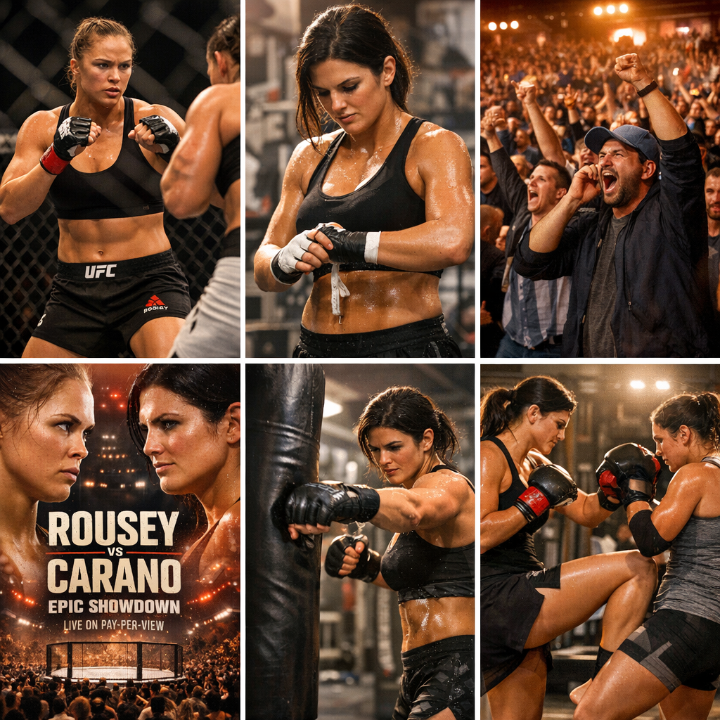 Ronda Rousey Fight Netflix - Ronda Rousey and Gina Carano in action