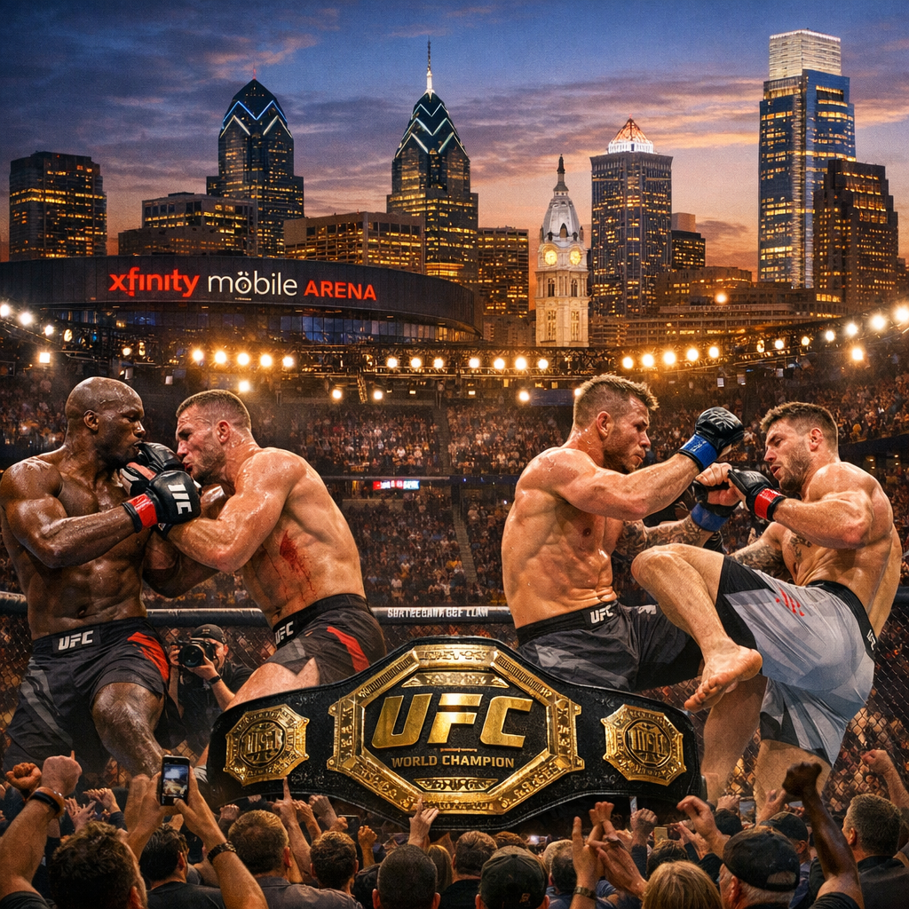 UFC 330 fighters competing in Philadelphia