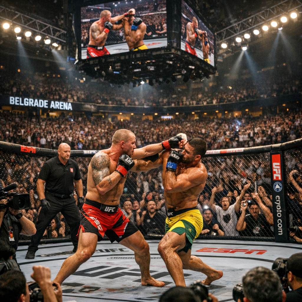 UFC Fight Night August 1, 2026 in Belgrade