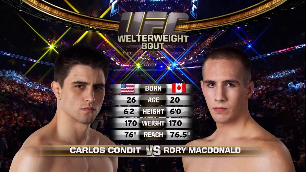 Fight Night Vancouver Carlos Condit vs Rory MacDonald