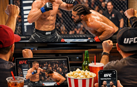 stream to watch UFC on a laptop